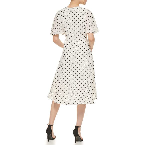 Elegant Polka Dot Dress - Picture 3 of 10